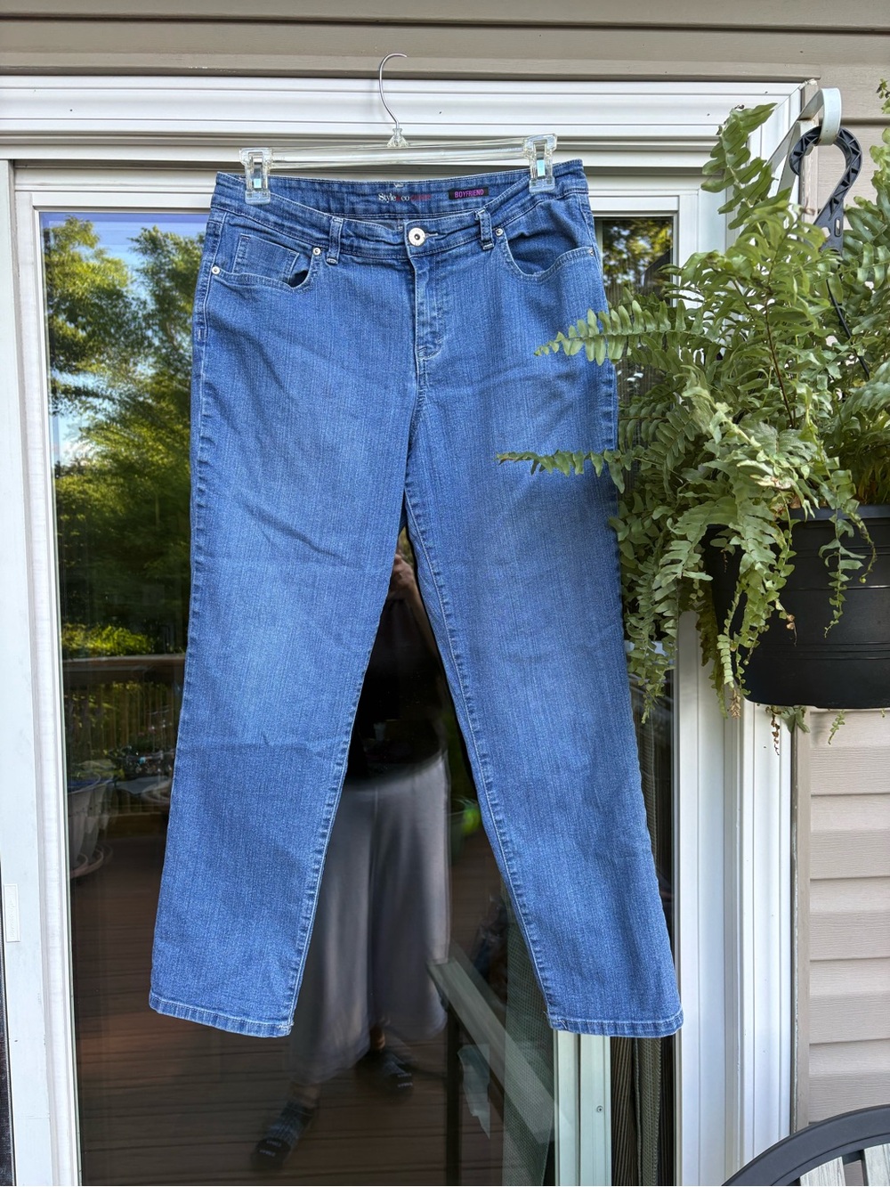 Style&Co Denim Boyfriend Classic Blue Women’s Jeans size 14